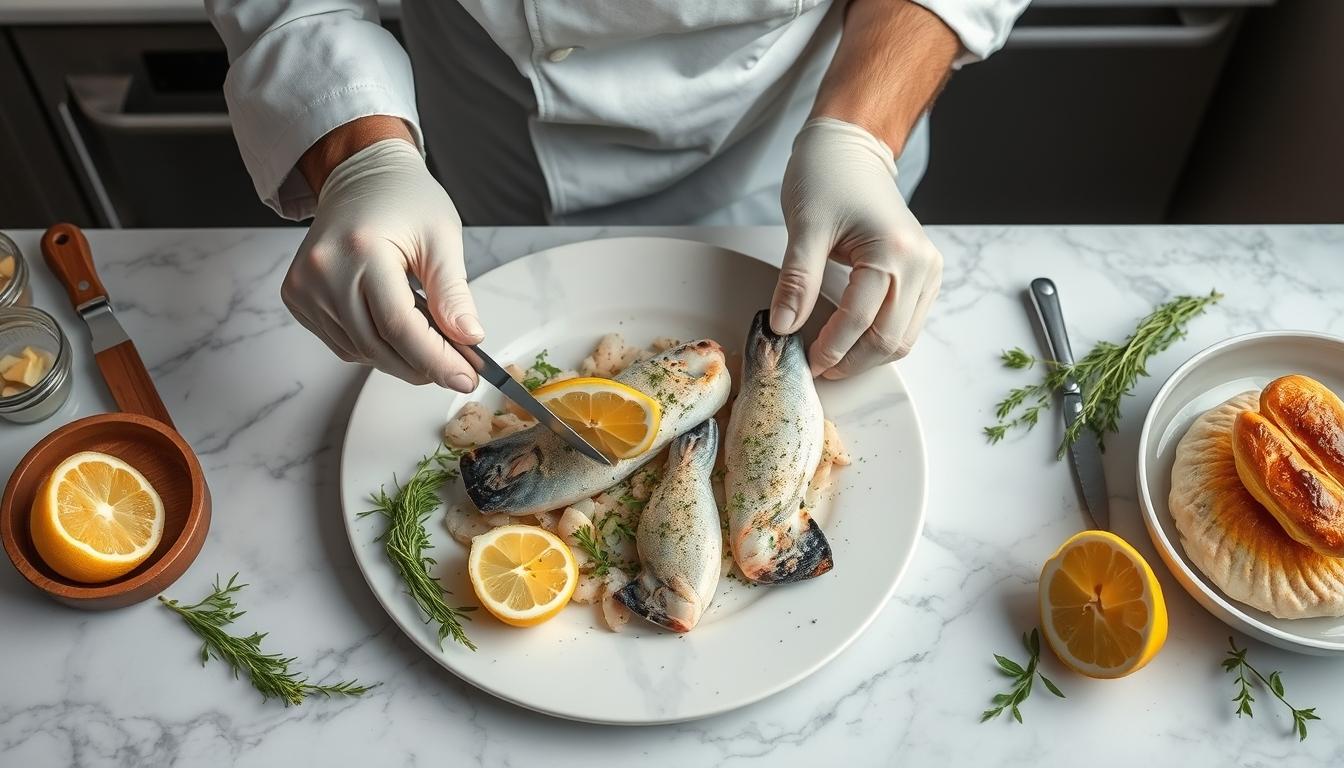 Home cook preparing ingredients in the kitchen